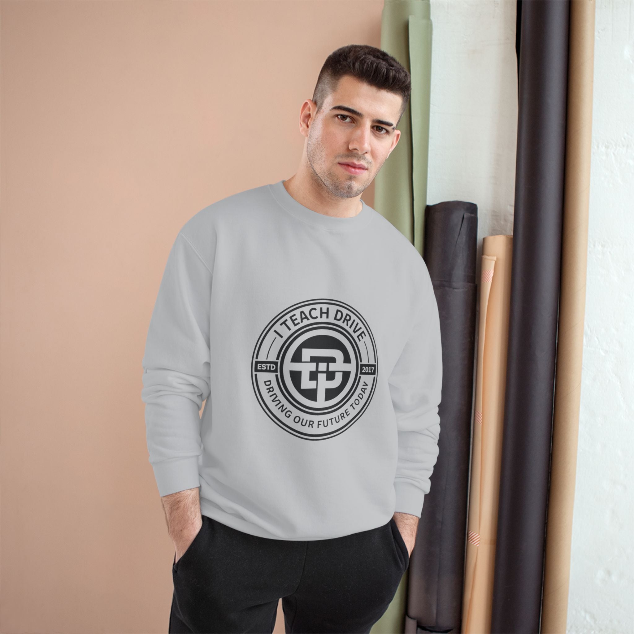 Teacher Sweatshirt — "I Teach. I Drive. I Shape Our Future." Crewneck