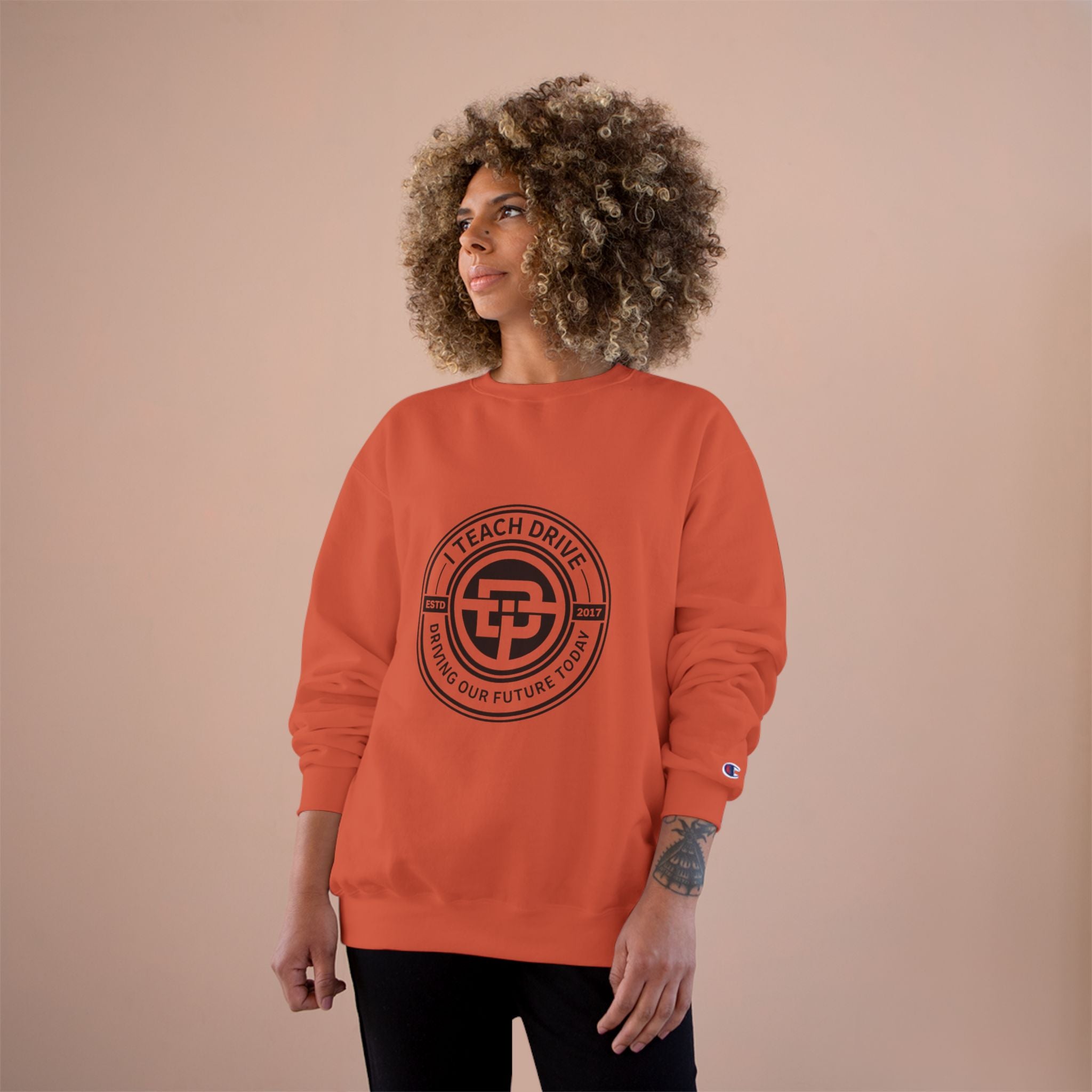 Teacher Sweatshirt — "I Teach. I Drive. I Shape Our Future." Crewneck