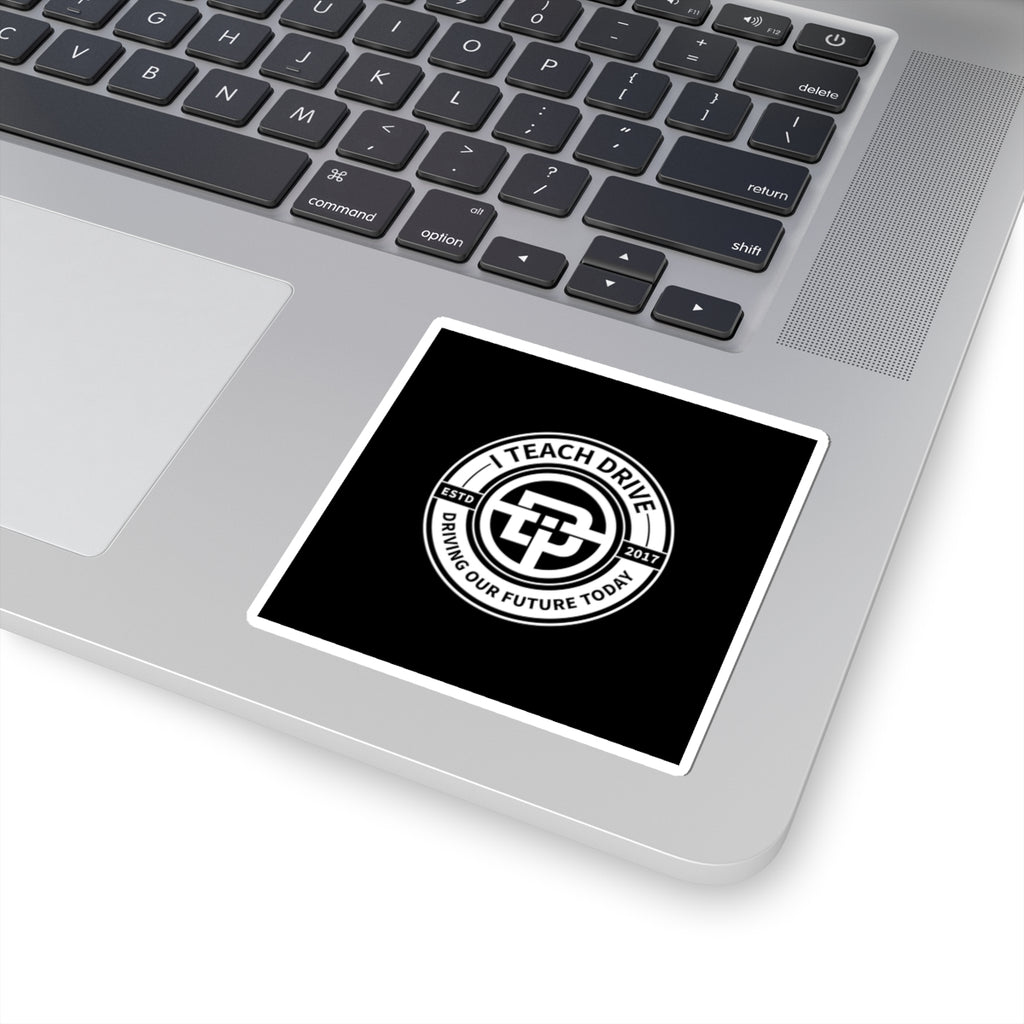 I TEACH DRIVE logo- Kiss-Cut Stickers
