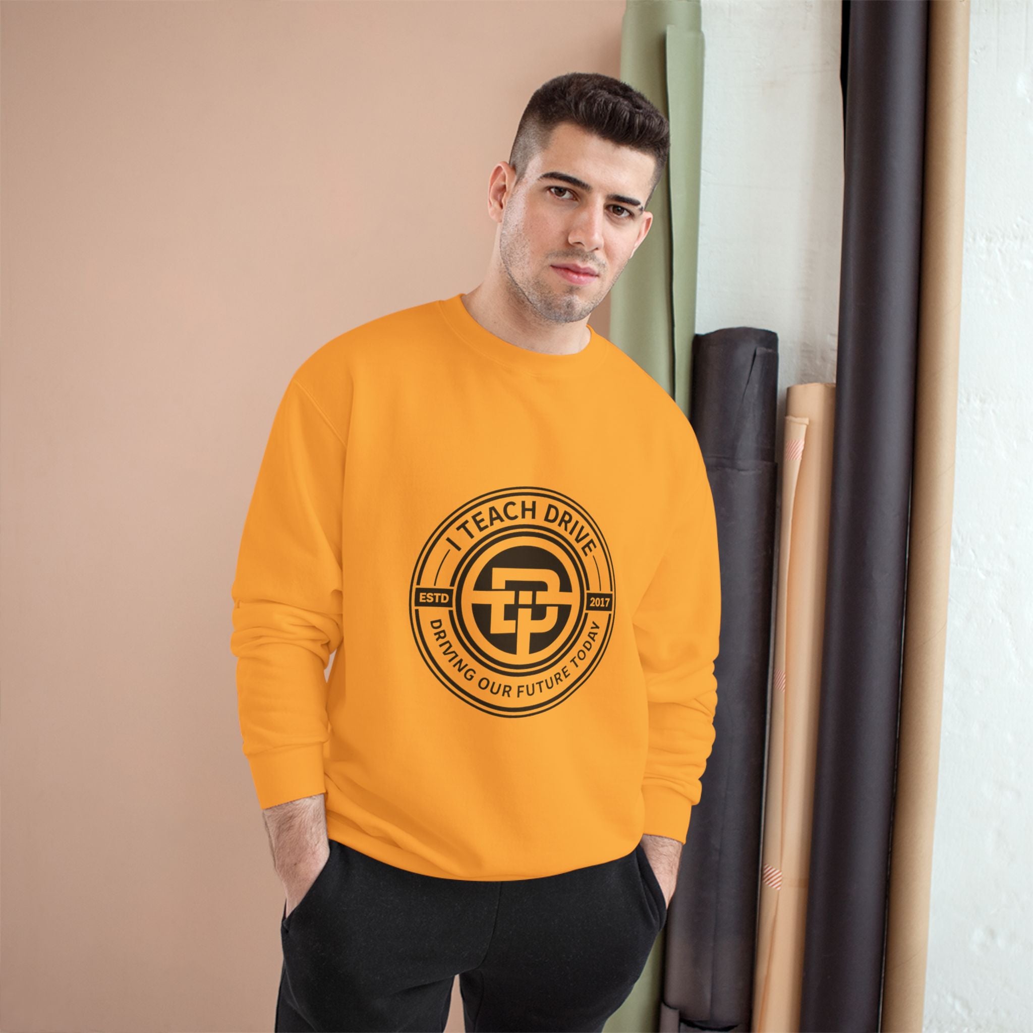 Teacher Sweatshirt — "I Teach. I Drive. I Shape Our Future." Crewneck