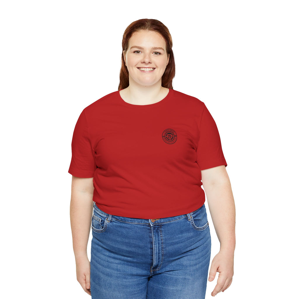 I Teach Drive, logo Unisex Jersey Short Sleeve Tee
