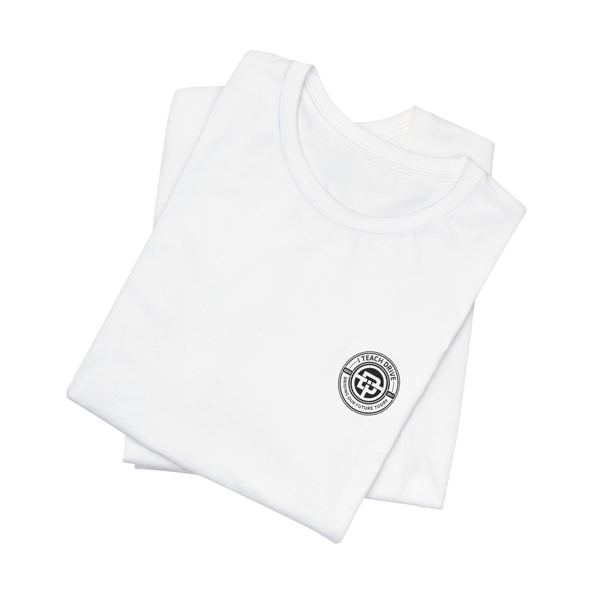 I Teach Drive, logo Unisex Jersey Short Sleeve Tee