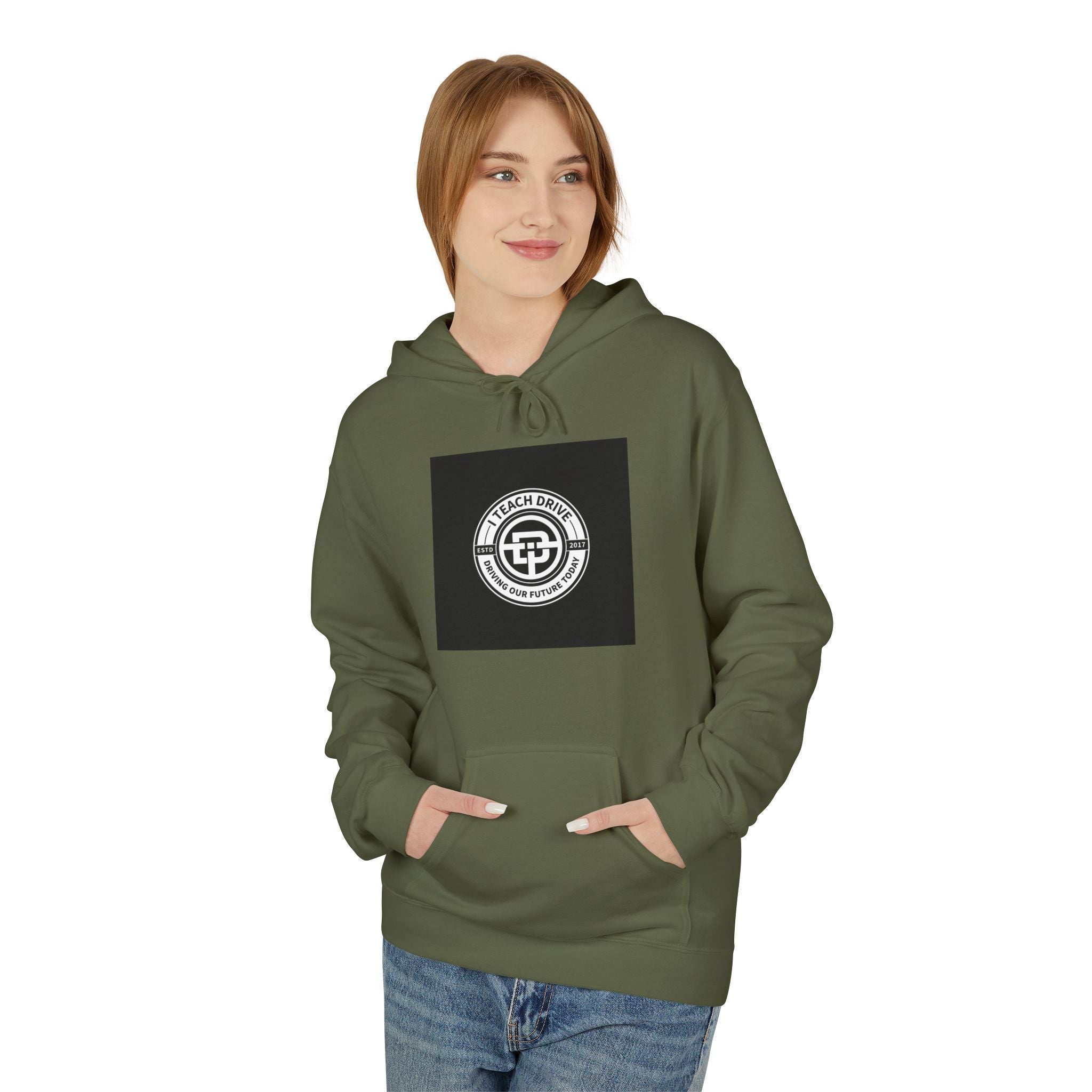 Classic I Teach Drive Logo,  Fleece Hoodie