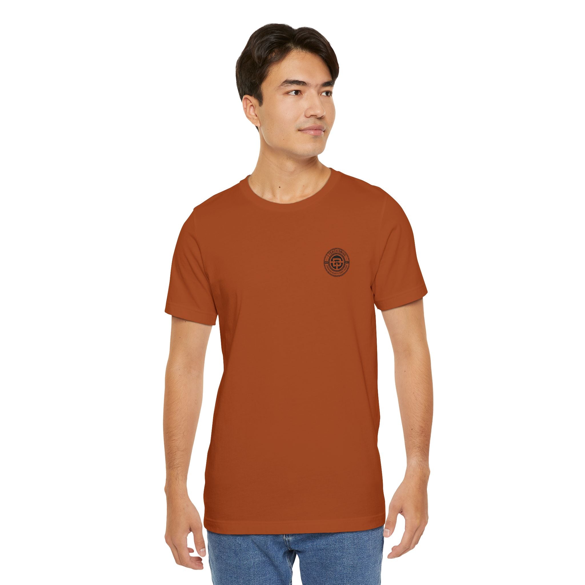 I Teach Drive, logo Unisex Jersey Short Sleeve Tee