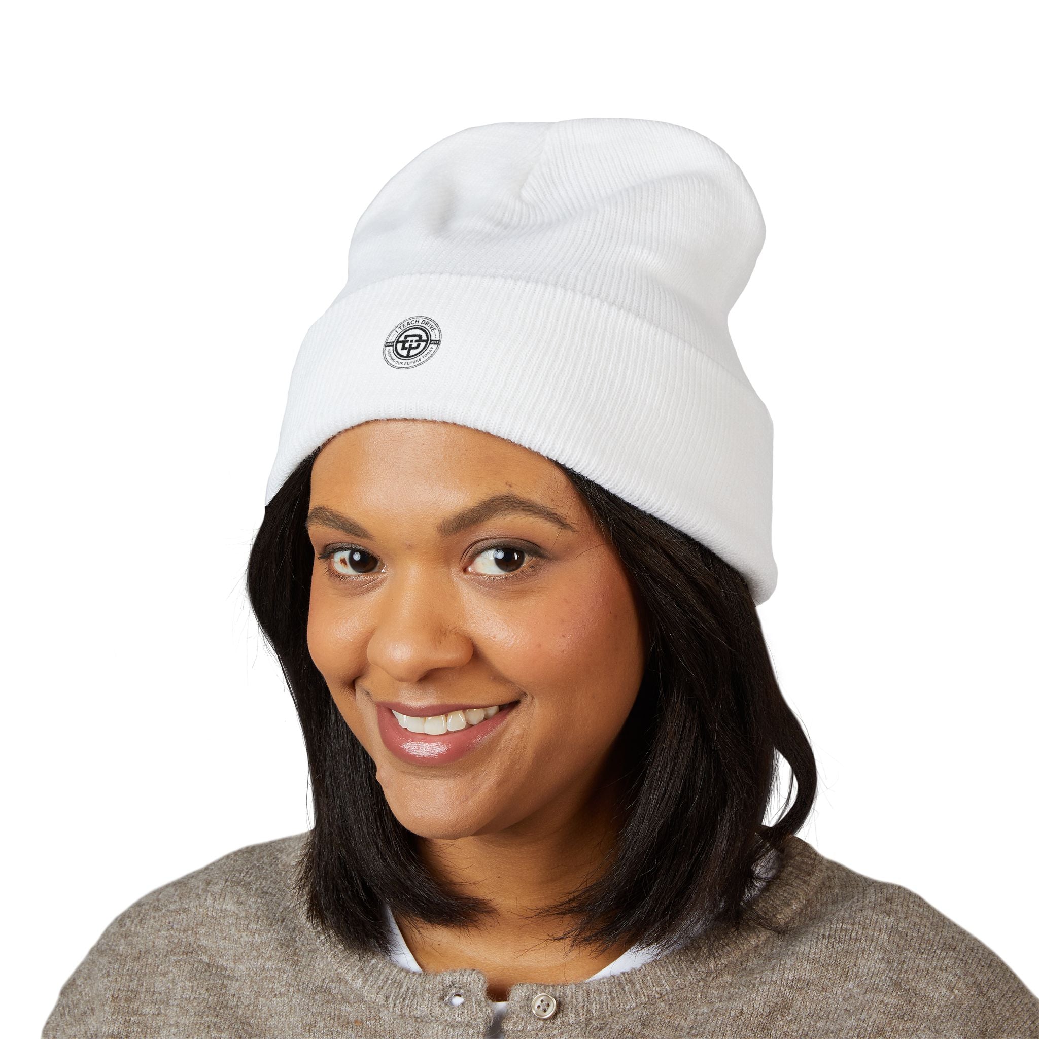 I Teach Drive, logo-Embroidered Beanie