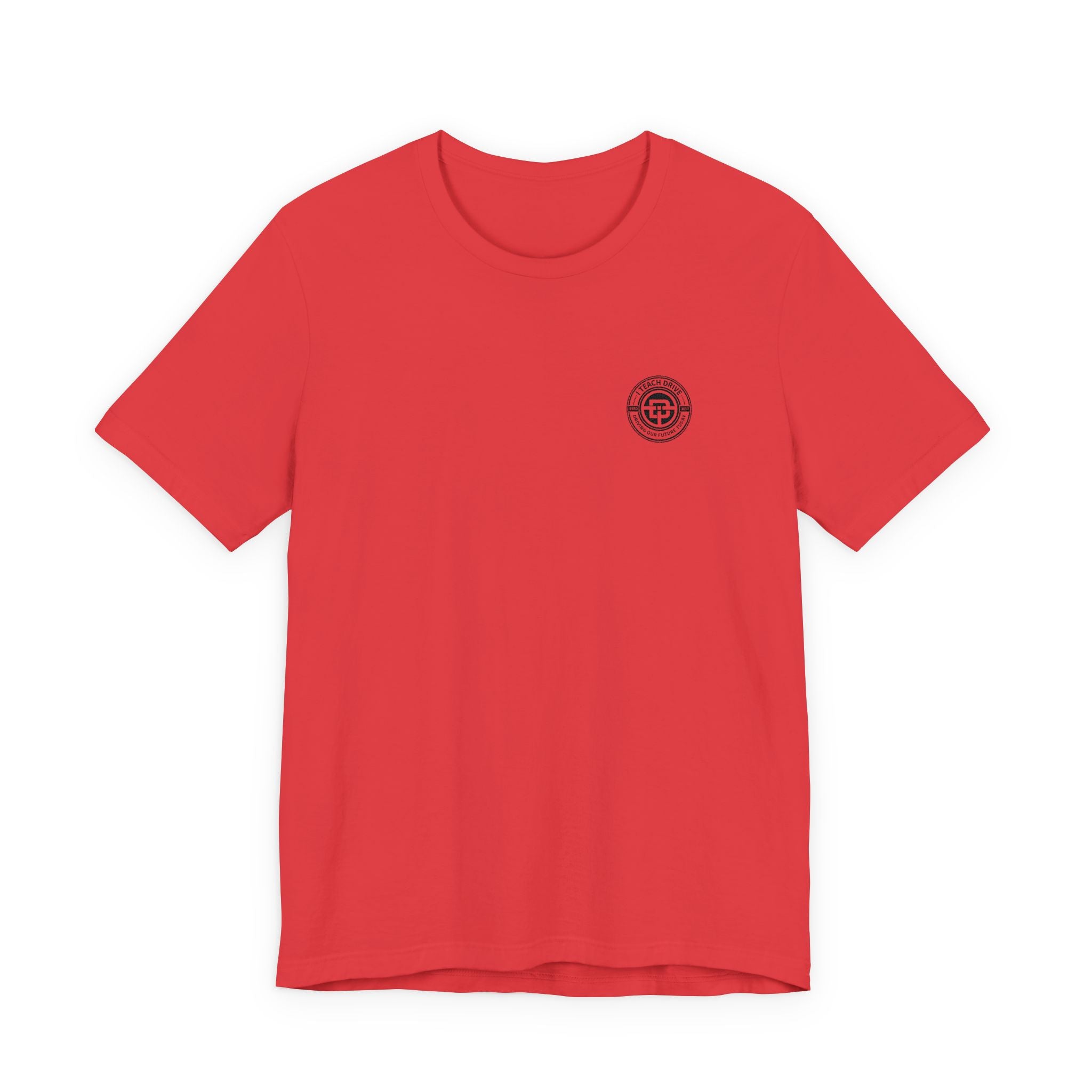 I Teach Drive, logo Unisex Jersey Short Sleeve Tee