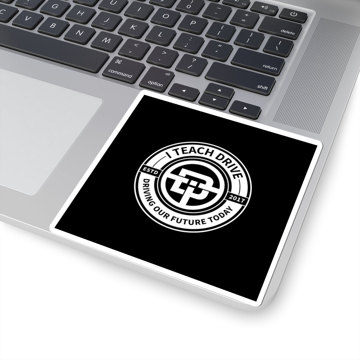 I TEACH DRIVE logo- Kiss-Cut Stickers