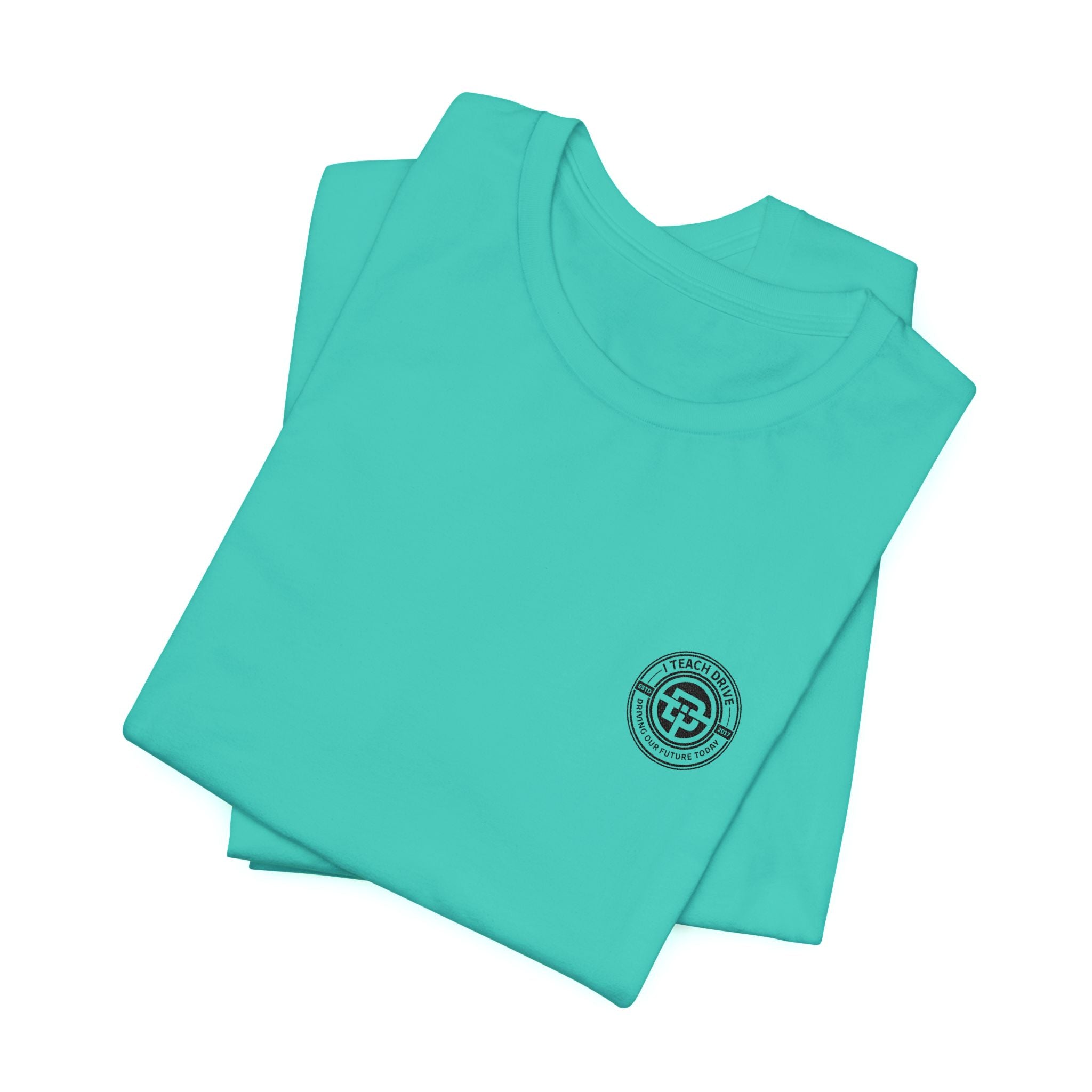 I Teach Drive, logo Unisex Jersey Short Sleeve Tee