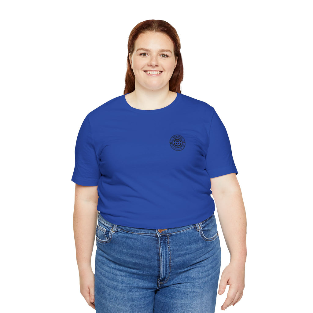 I Teach Drive, logo Unisex Jersey Short Sleeve Tee