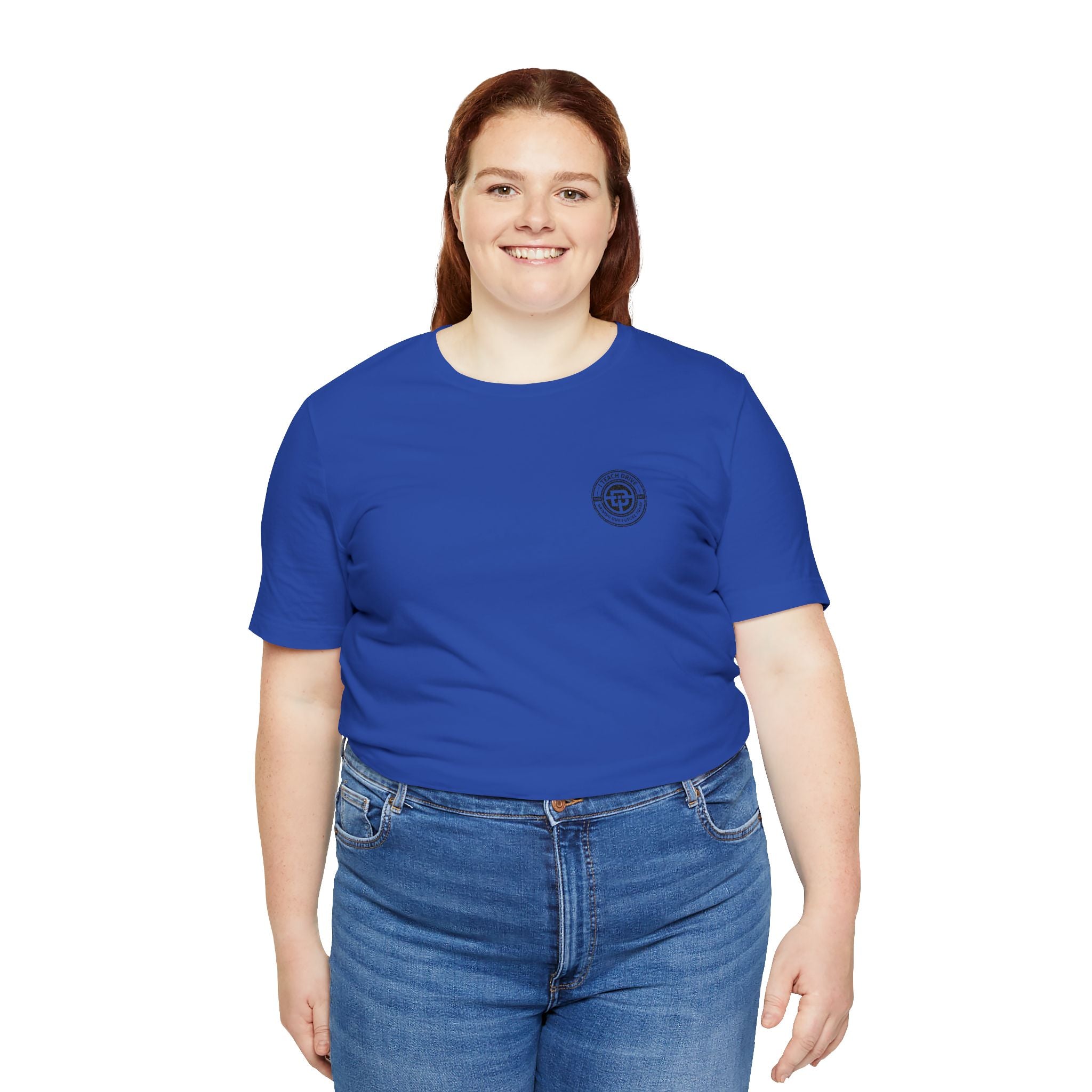 I Teach Drive, logo Unisex Jersey Short Sleeve Tee