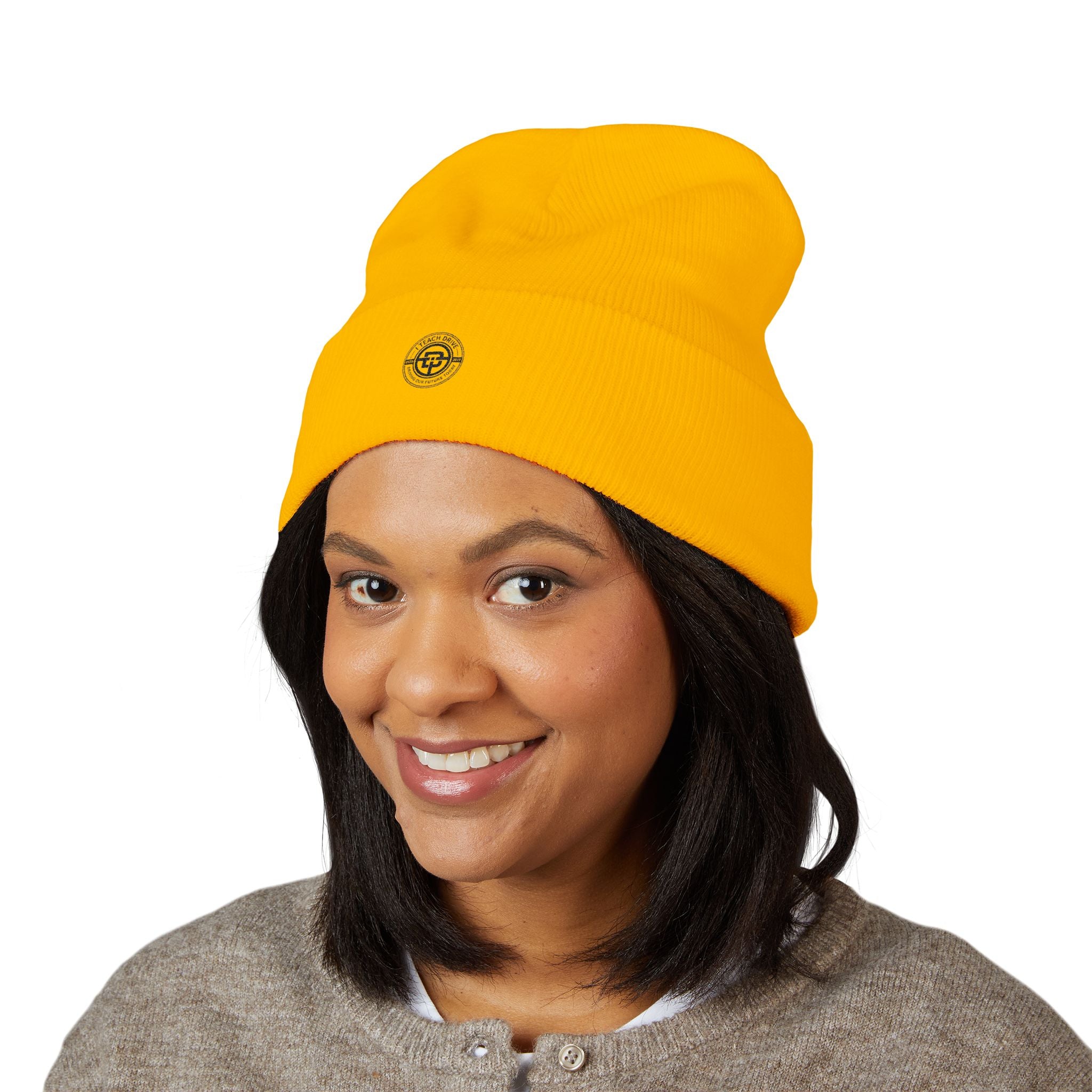 I Teach Drive, logo-Embroidered Beanie