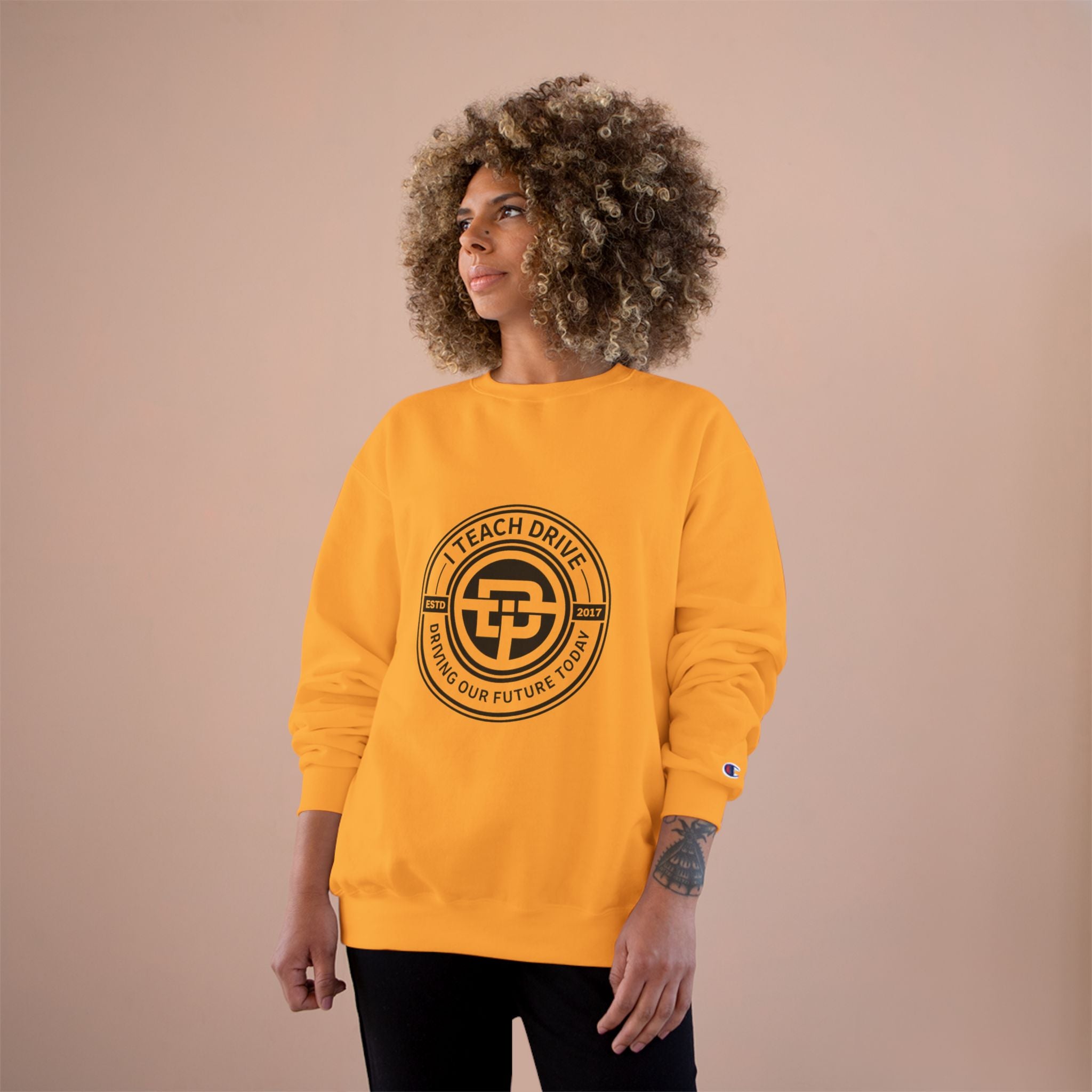 Teacher Sweatshirt — "I Teach. I Drive. I Shape Our Future." Crewneck
