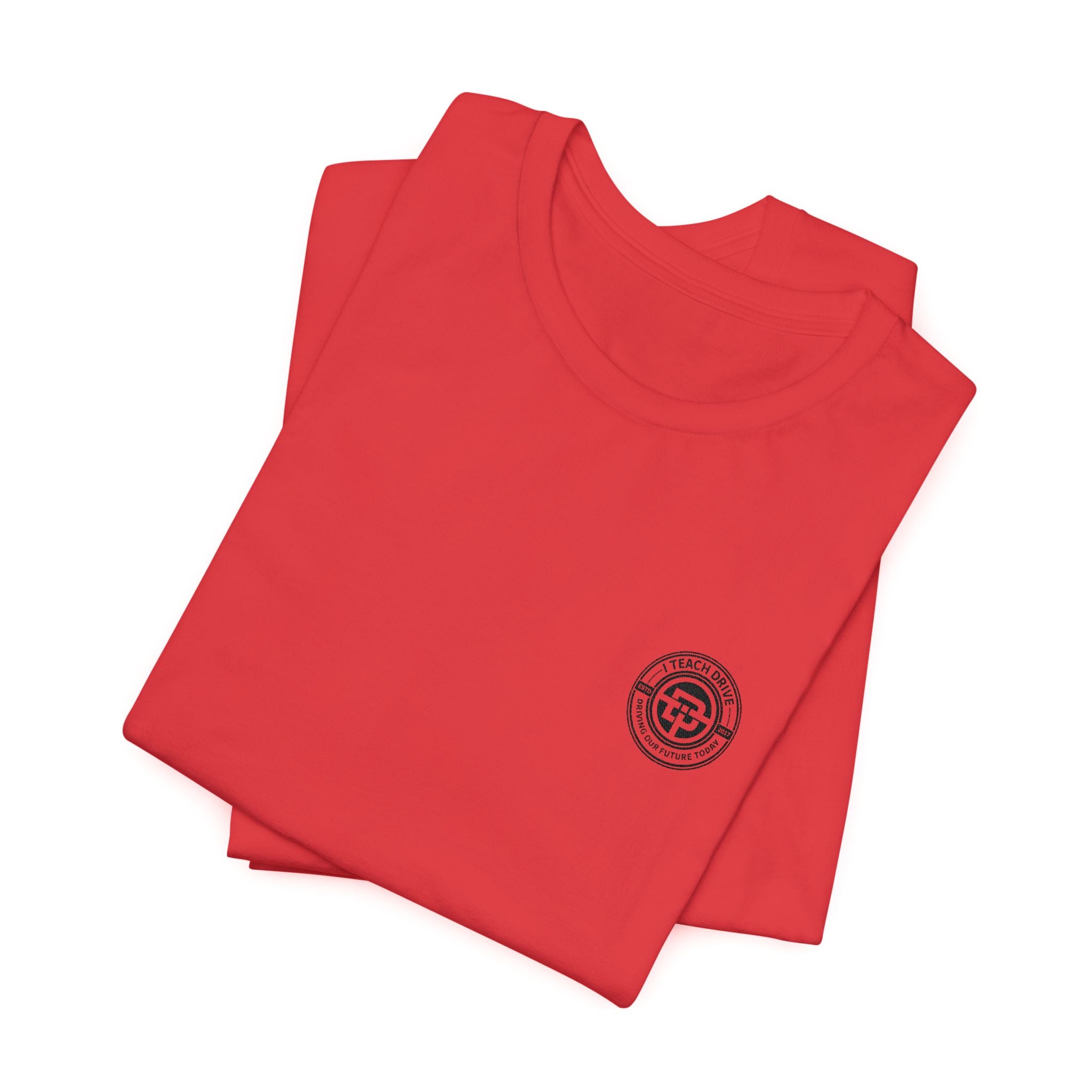 I Teach Drive, logo Unisex Jersey Short Sleeve Tee