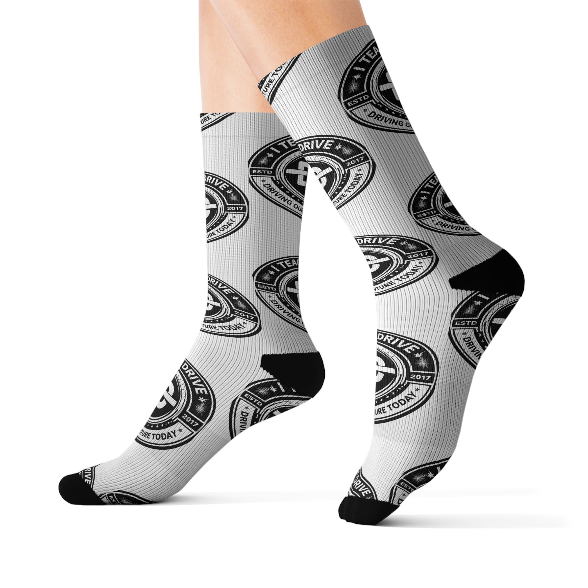 I Teach Drive Sublimation Socks — Teacher Gift Driving Instructor Socks