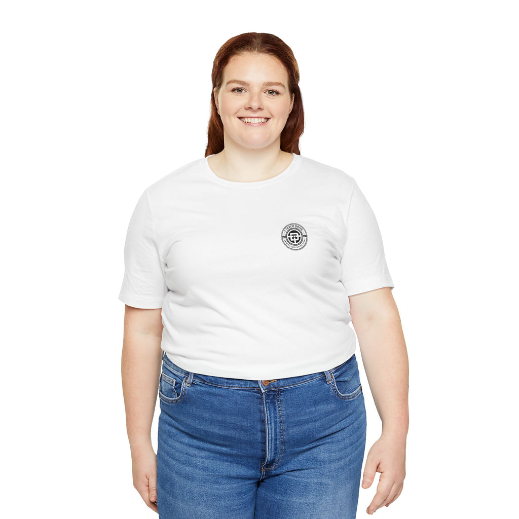 I Teach Drive, logo Unisex Jersey Short Sleeve Tee
