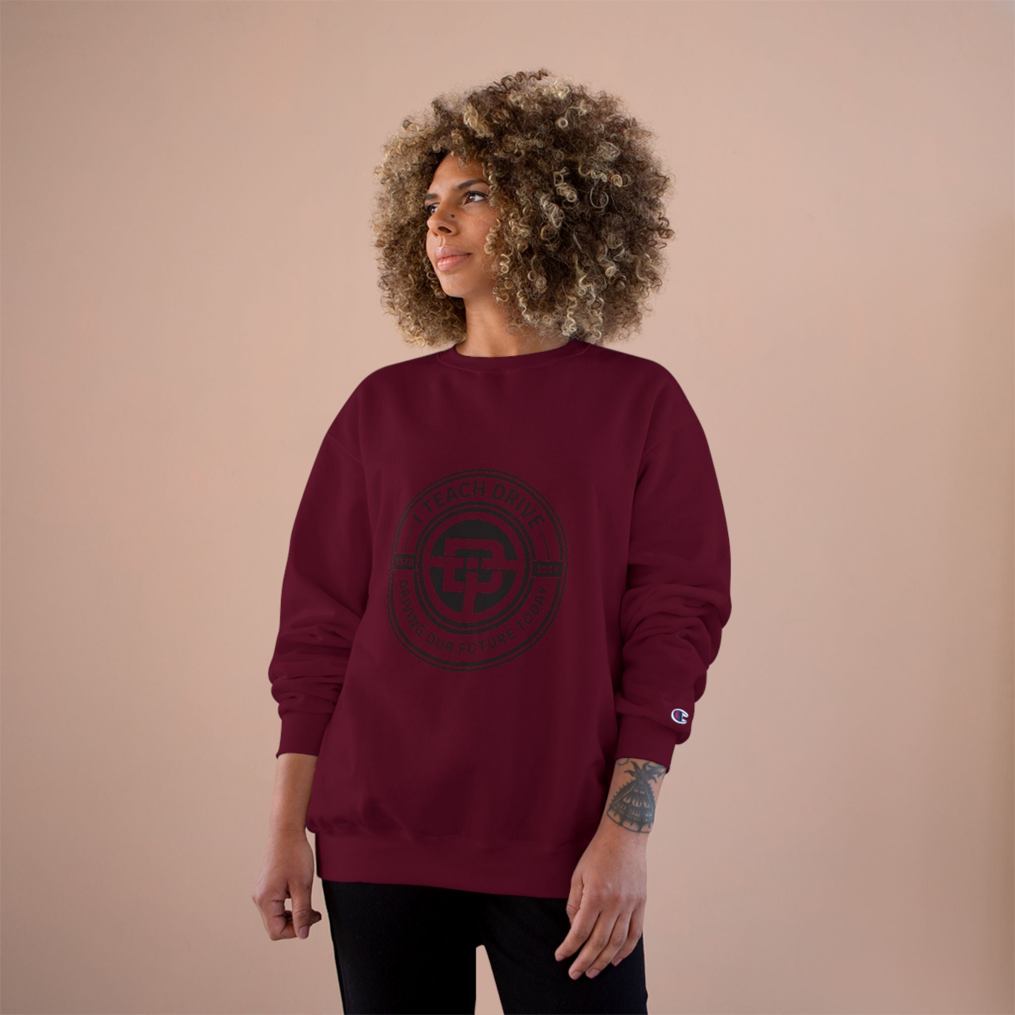 Teacher Sweatshirt — "I Teach. I Drive. I Shape Our Future." Crewneck