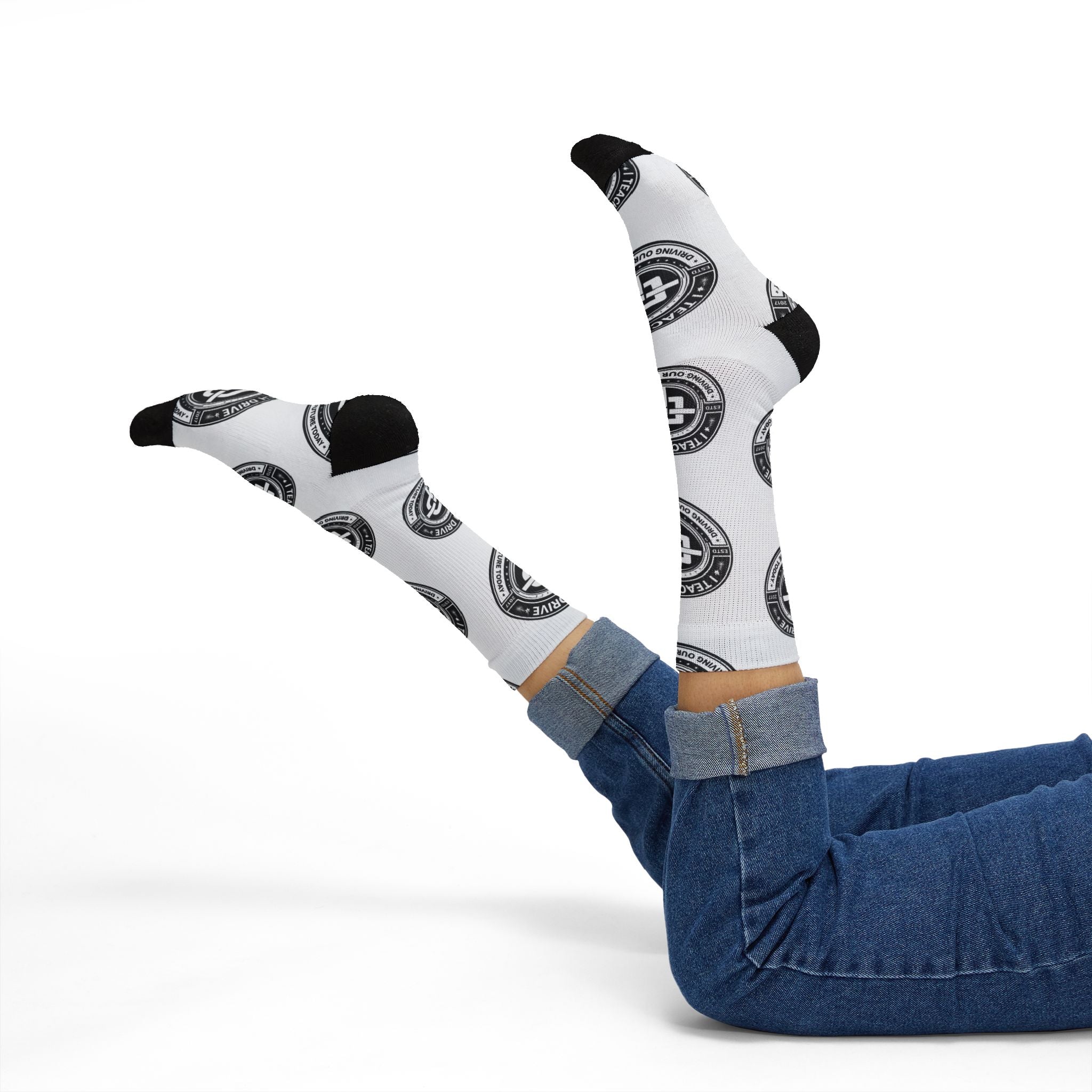 I Teach Drive Sublimation Socks — Teacher Gift Driving Instructor Socks