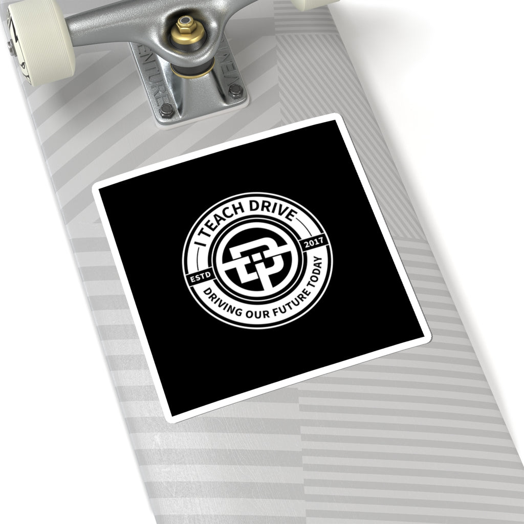 I TEACH DRIVE logo- Kiss-Cut Stickers