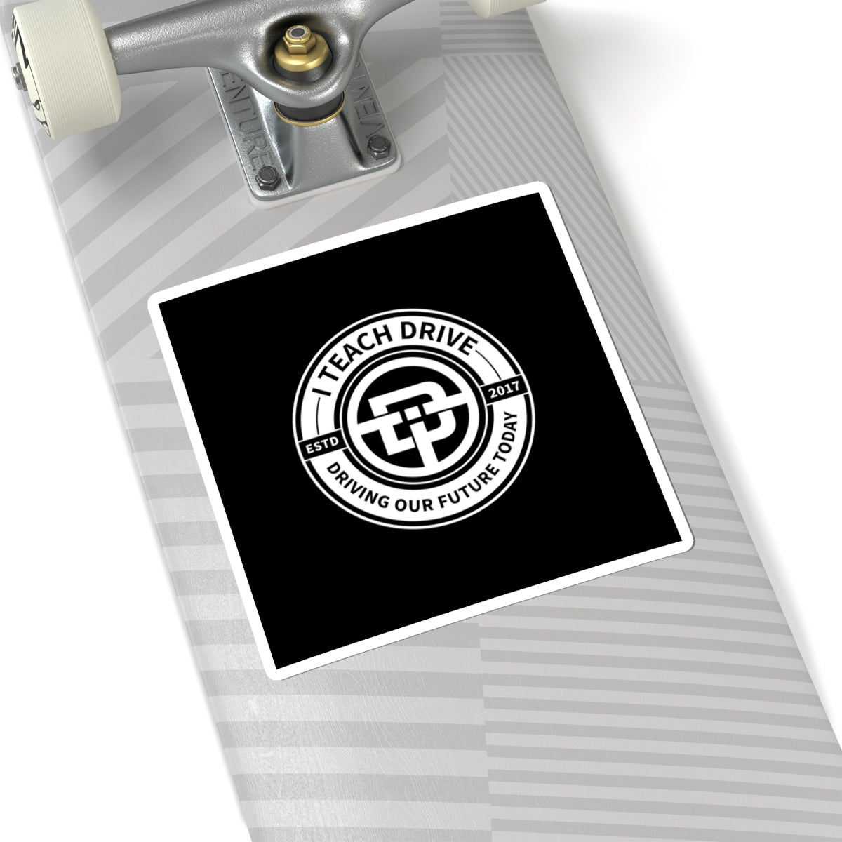 I TEACH DRIVE logo- Kiss-Cut Stickers