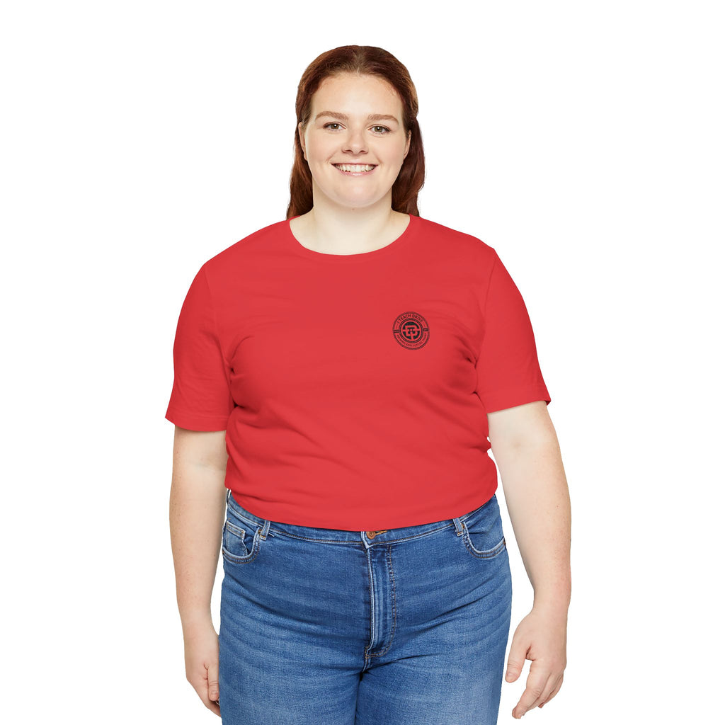 I Teach Drive, logo Unisex Jersey Short Sleeve Tee